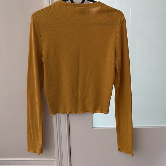 3 for $20 - SWS Essentials Yellow Roundneck Long Sleeve Top - Picture 2 of 4